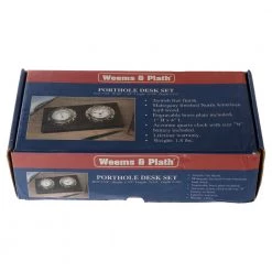 Weems & Plath Weems & Plath Porthole Clock And Barometer Desk Set