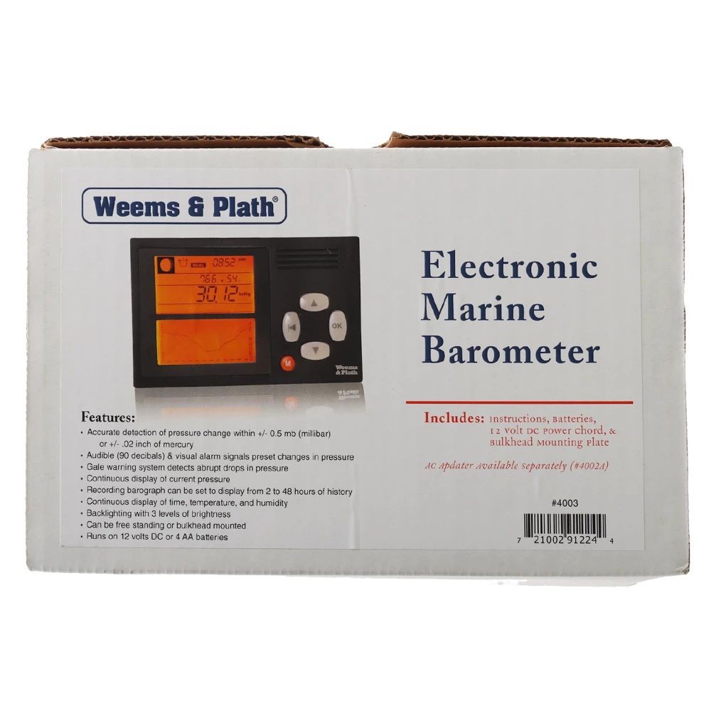 Weems & Plath Weems & Plath 4003 Electronic Marine Barometer 3 Weems & Plath Weems & Plath 4003 Electronic Marine Barometer - Image 3