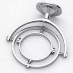 Weems & Plath Weems & Plath Chrome Gimbal For Large Yacht Lamp