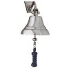 Weems & Plath Weems & Plath 4in Nickel Bell With Navy Blue Lanyard