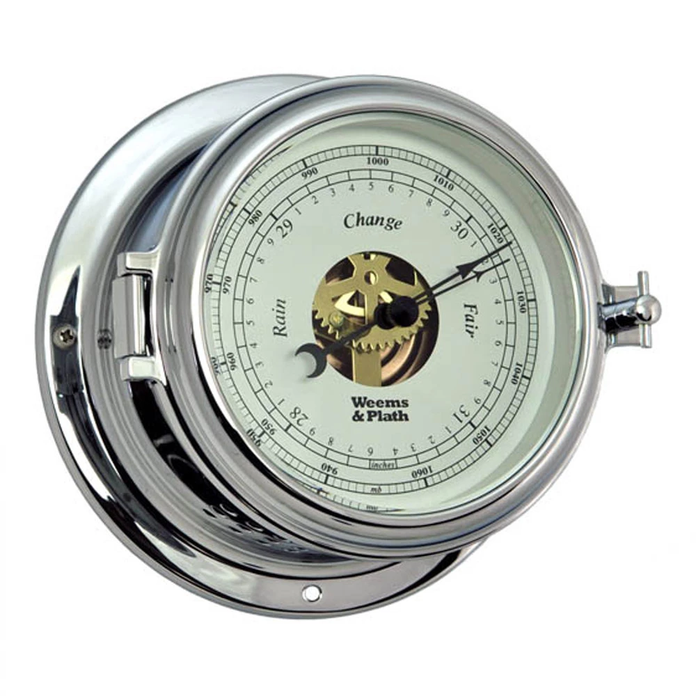 Weems & Plath Weems & Plath Chrome Endurance II 115 Open Dial Barometer 1 Weems & Plath Weems & Plath Chrome Endurance II 115 Open Dial Barometer