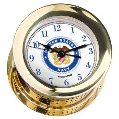 Weems & Plath Weems & Plath U.S. Navy Atlantis Quartz Clock #8 Emblem