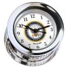 Weems & Plath Weems & Plath U.S. Navy Chrome Plated Atlantis Quartz Clock #7 Emblem