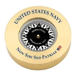 Weems & Plath Weems & Plath U.S. Navy Brass Compass Chart Weight - Non Sibi Sed Patriae