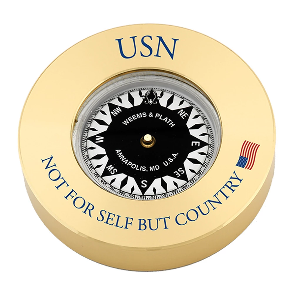Weems & Plath Weems & Plath U.S. Navy Brass Compass Chart Weight - Not For Self But Country 1 Weems & Plath Weems & Plath U.S. Navy Brass Compass Chart Weight - Not For Self But Country