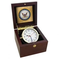 Weems & Plath Weems & Plath U.S. Navy Square Box Alarm Clock #7 Emblem