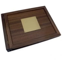 Weems & Plath Weems & Plath Teak Log Cover Blank Plate